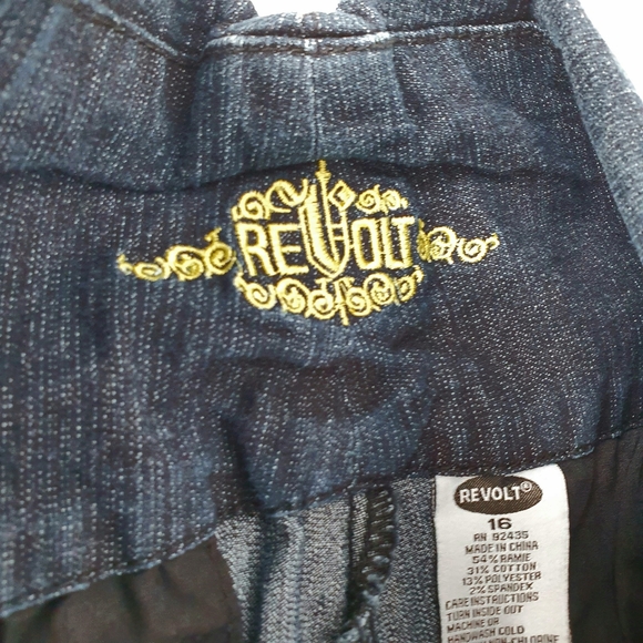 Y2K REVOLT- High Waisted Wide Leg Jeans - Picture 6 of 6